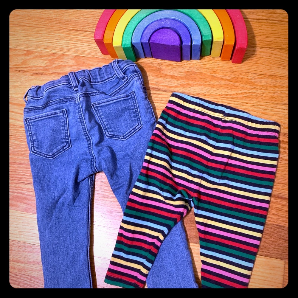 Set of 2 Gap Baby Jeans and Leggings 12 months